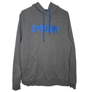 Oakley Mens Gray Blue Regular Fit B1B PO Hoodie Swearshirt Medium